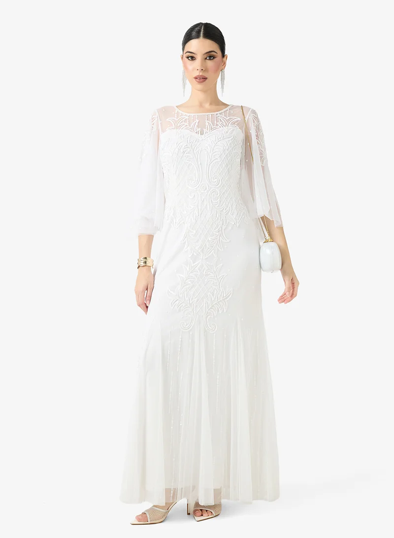 Embellished Dress In Mermaid Cut